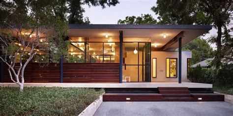 mid century house with metal roof|mid century flat roof houses.